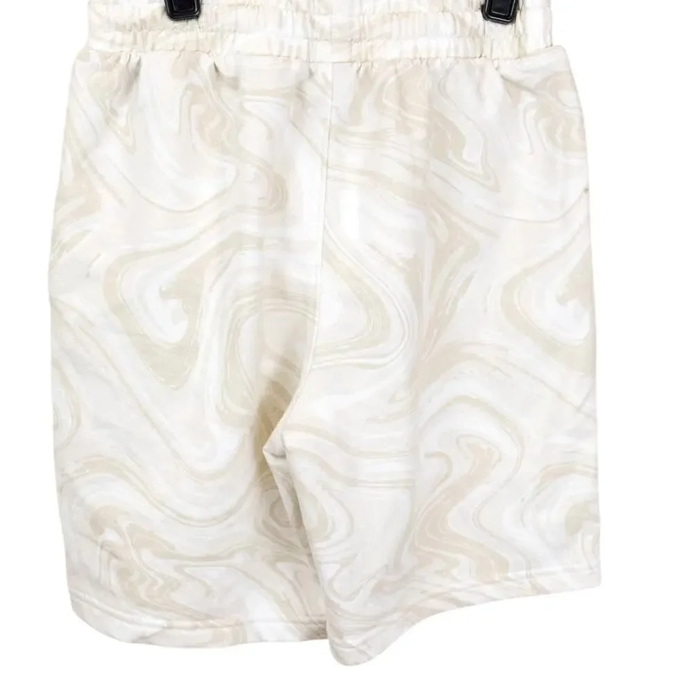 Art Class White Cream Basketball Kids Shorts, Medium